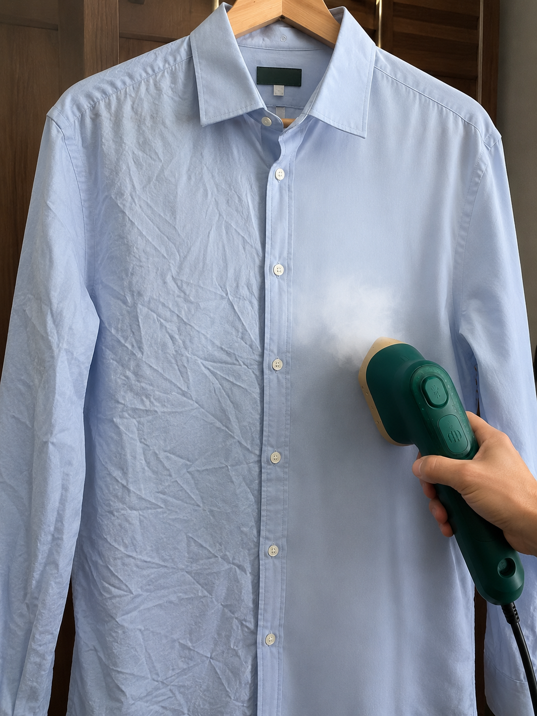 Plancha portátil de vapor | Ropa sin arrugas en cualquier lugar